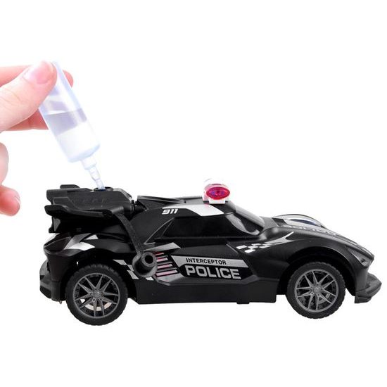 Policejní autíčko na dálkové ovládání s kouřovým efektem Spray Car