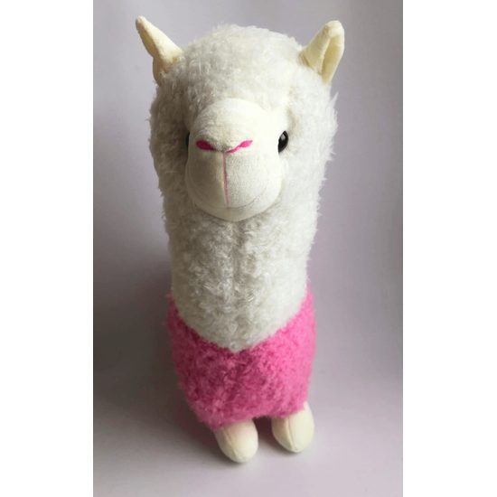 Plyšová lama Elie 55 cm - růžová
