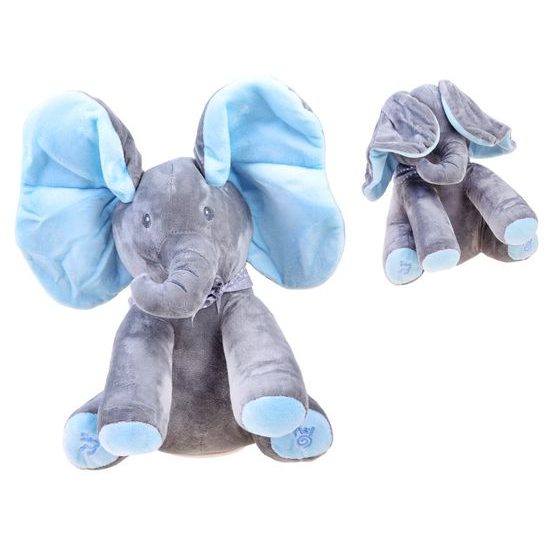 Interaktivní plyšový slon Bodo modrý