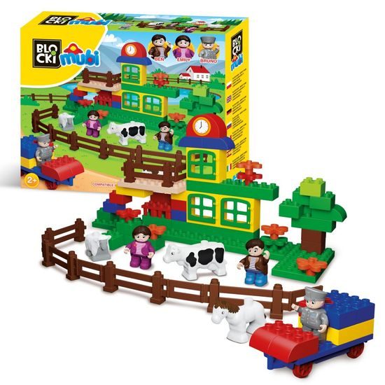 Blocki Mubi stavebnice Veselá farma 69 dílů