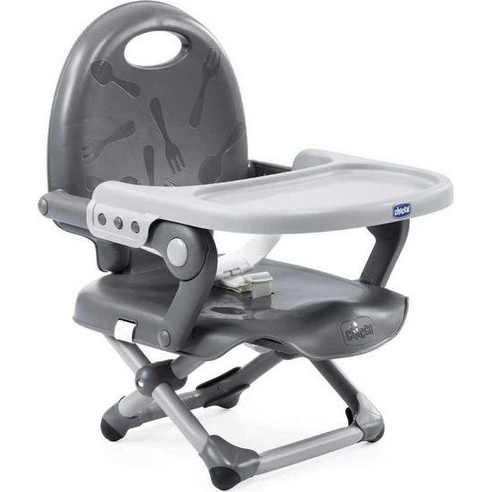 Chicco Podsedák přenosný Pocket Snack na židli Dark Grey