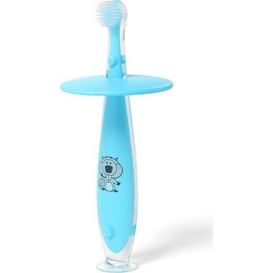 Zubní kartáček se zarážkou- modrý
