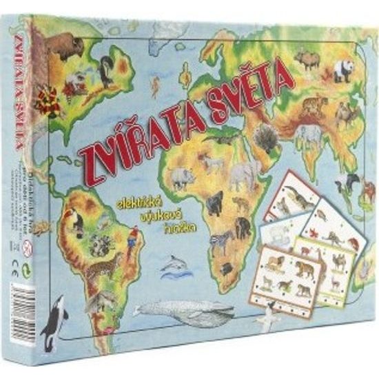 Zvířata světa společenská hra na baterie