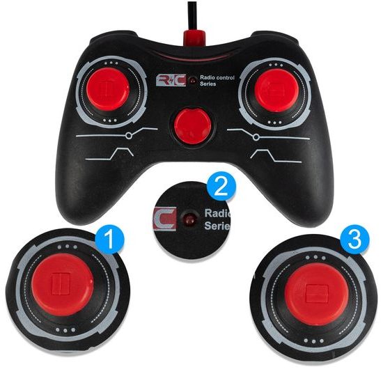 Autíčko na dálkové ovládání s LED podsvícením Speed Racing 1:12 - červené