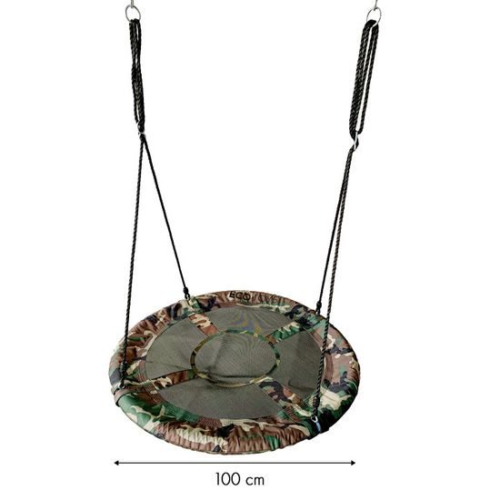 Ecotoys dětská houpačka Čapí hnízdo Army