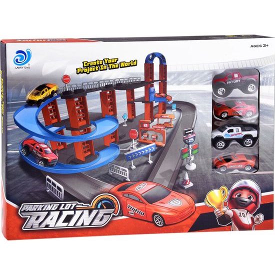 Patrové parkoviště, výtah pro auta s autíčky