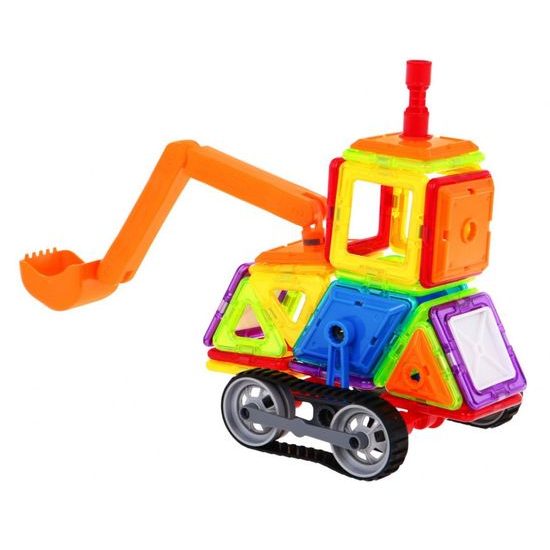 Majlo Toys magnetická stavebnice Stavební stroj 78 dílů