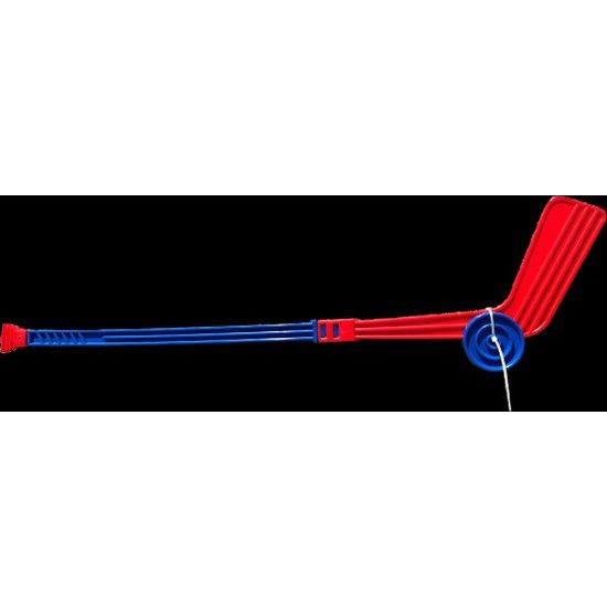 Hokejka plastová s pukem - mix barev