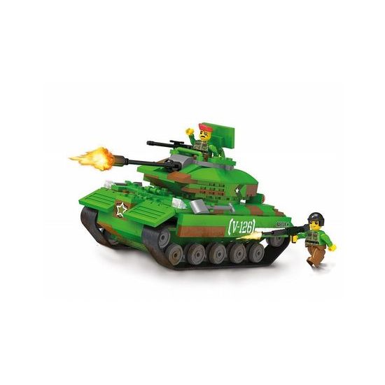 Blocki stavebnice MyArmy tank na poušti 253 dílků