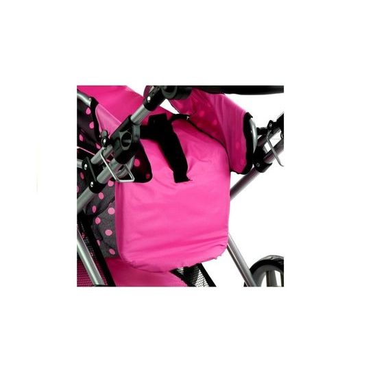 Alice kočárek pro panenky 9346 kombinovaný černý