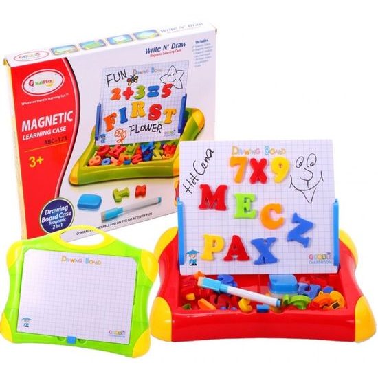 Magnetická tabulka s písmeny a číslicemi First Classroom