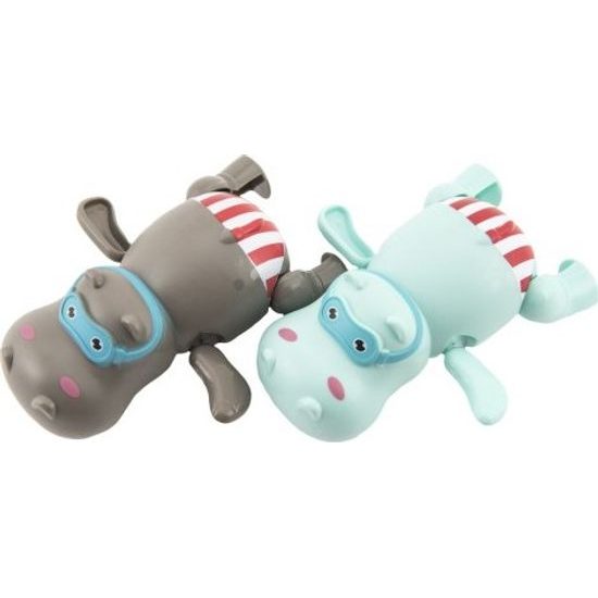 Zvířátko hroch na natažení do vody, na klíček - mix 2 barvy