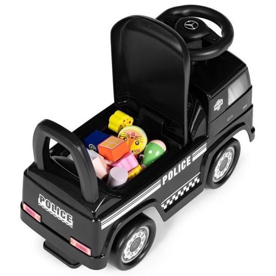 Dětské mini odrážedlo se zvuky Mercedes Actros - černé