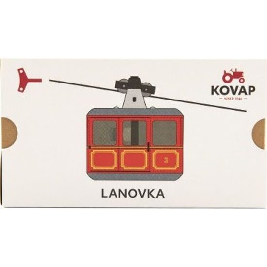 Lanovka - červená na klíček