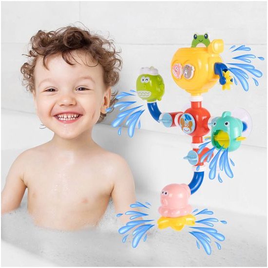 Haunger hračka do vany se zvířátky a kolovrátkem pro děti Water Tubs