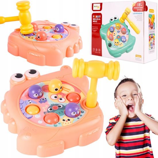 Zatloukání míčků pro nejmenší Funny Hole - růžová