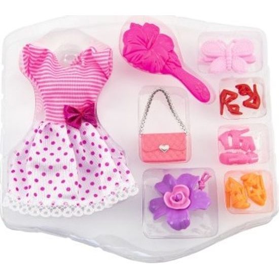 Oblečky na panenky s doplňky - mix 3 druhy