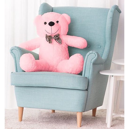 Plyšový medvěd Kvído 90 cm růžový