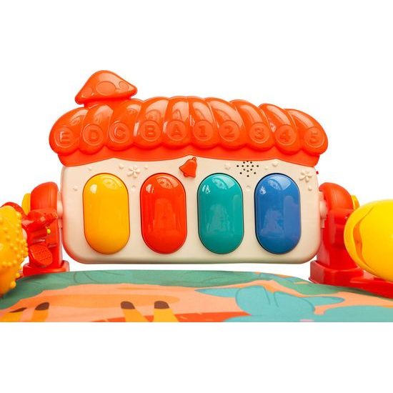 Vdělávací podložka se zvuky - Zoo oranžová