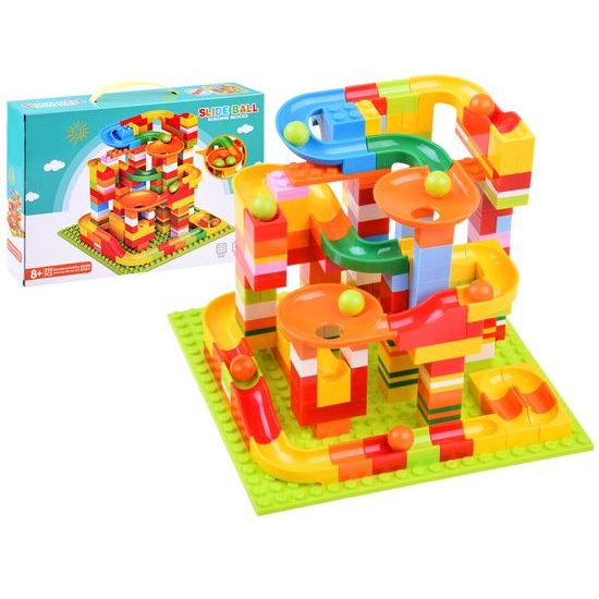 Majlo Toys dětská kuličková dráha 220 dílků Slide Ball