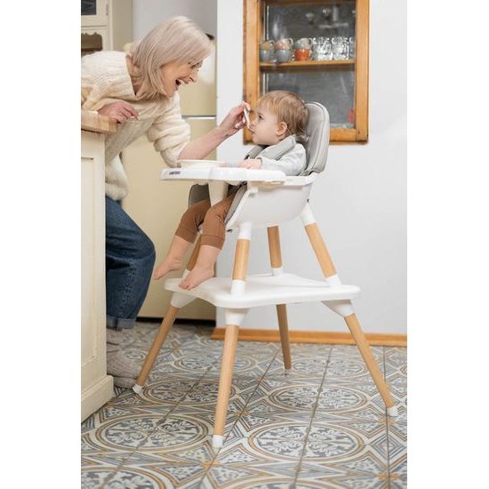 Dětská jídelní židlička Caretero Tuva - růžová