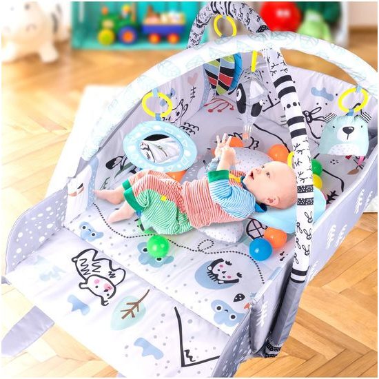 Hrací deka 3v1 se 20 míčky Zajíček