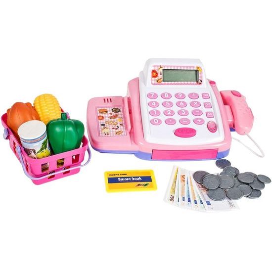 Dětská elektronická pokladna Pink Cashier