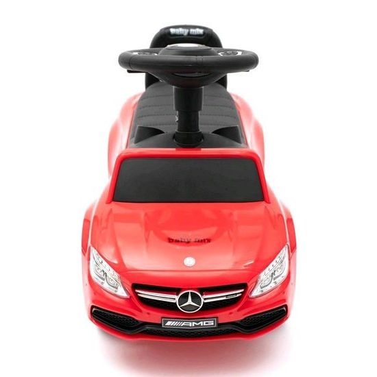 Baby Mix odrážedlo Mercedes AMG C63 s vodící tyčí 3v1 červené