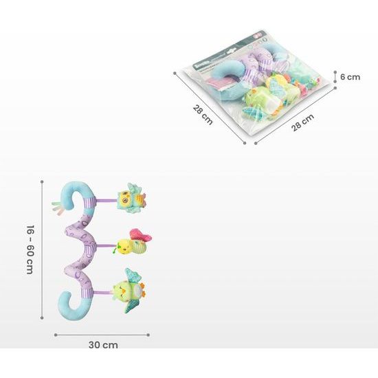 Hračka na postýlku spirála Sensillo Chobotnička