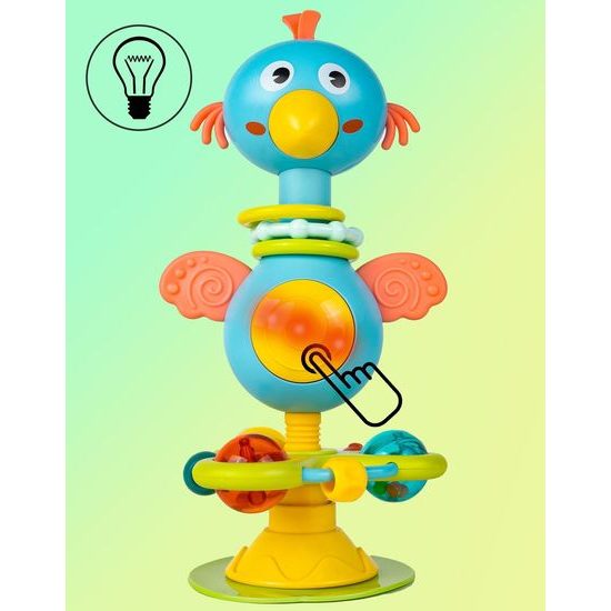 Senzorická hračka pro nejmenší se světlem a zvukem Veselý ptáček