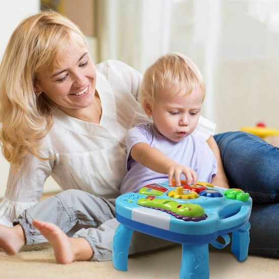 Edukační stoleček s piankem a zvuky 2v1 Želvička