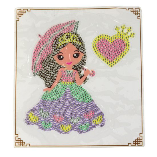 Diamantová mozaika pro děti Rose Gem - princezny