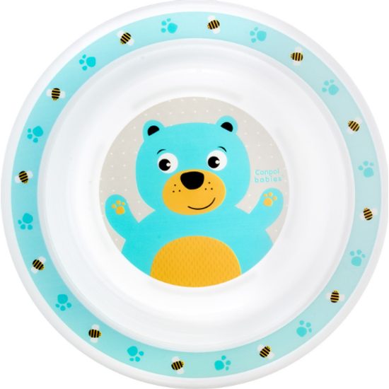 CANPOL babies Plastová miska CUTE ANIMALS 270ml medvídek
