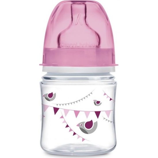 Canpol Babies Canpol Babies Antikolik. lahvička se širokým hrdlem, 120 ml - růžová
