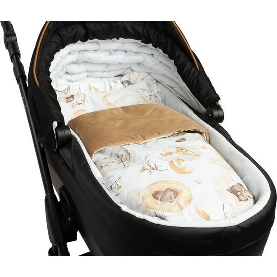 Sada do kočárku Sensillo Velvet s volánky - sladké sny