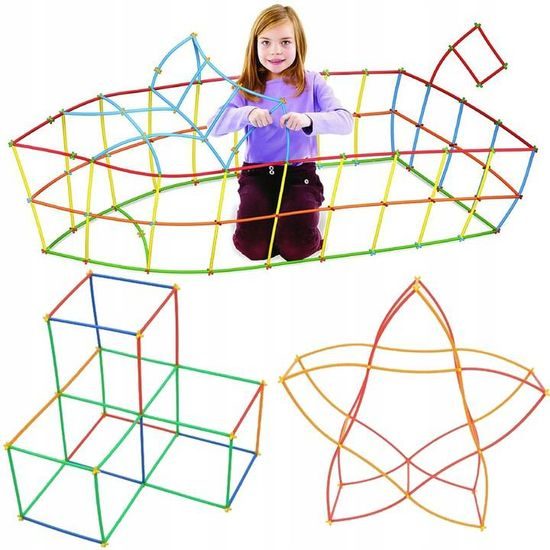 Kreativní stavebnice ze slámek Straws Blocks 300 dílků