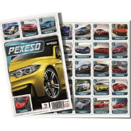 Pexeso Auta společenská hra 32 obrázkových dvojic