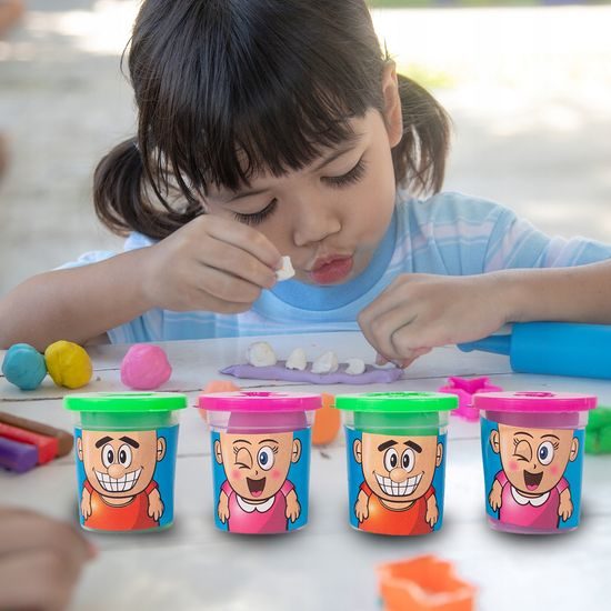 Modelovací plastelína pro děti 16 kelímků Color Mud 6 barev