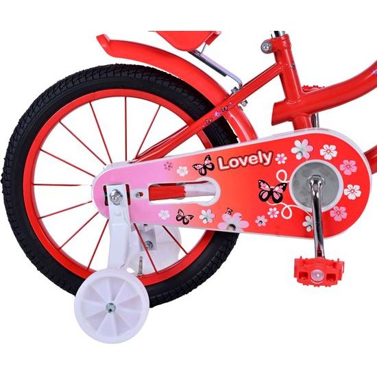 Dětské kolo Volare Lovely červeno-bílé 16"