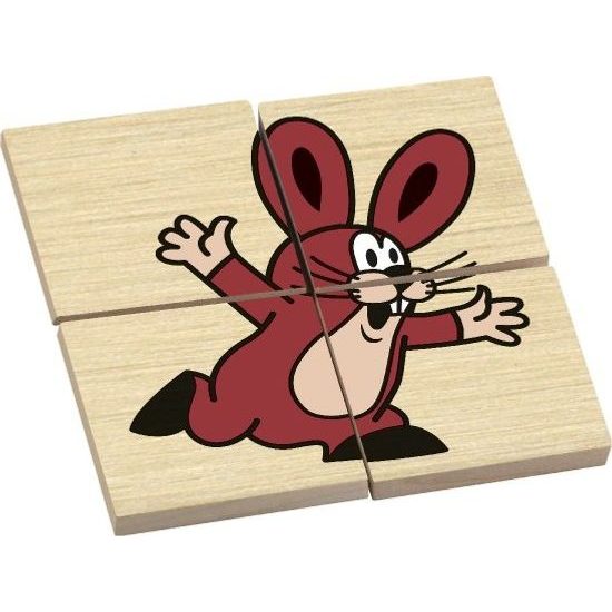 Oboustranná skládanka Krtek