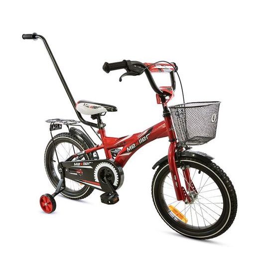 Dětské kolo Mexller BMX s vodící tyčí červené 12"
