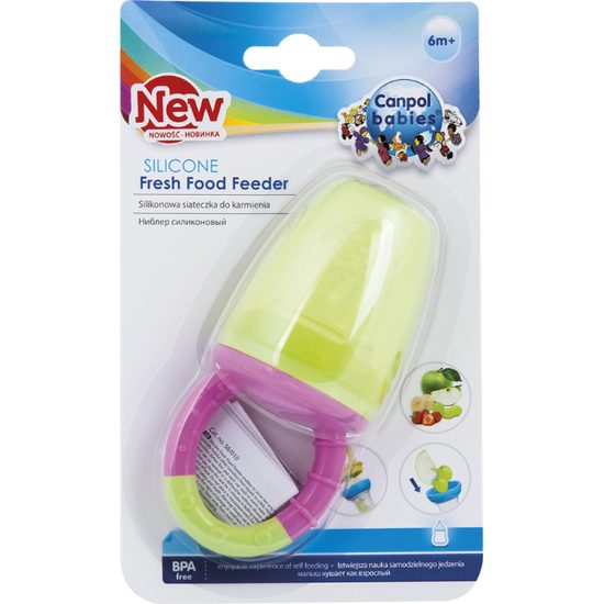 CANPOL babies Silikonová krmící síťka v růžové barvě