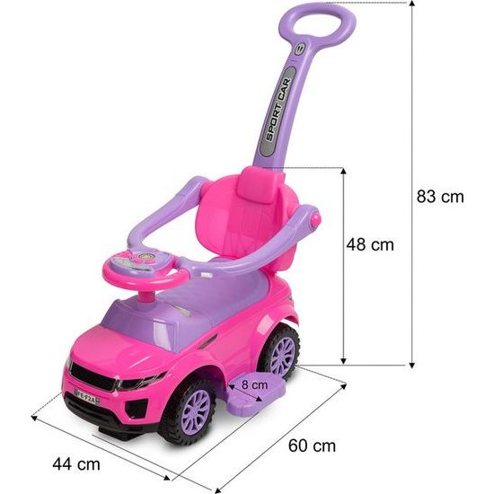 Odrážedlo Sport Car, růžová