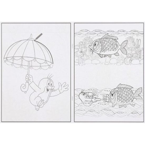 Omalovánky Krtek a paraplíčko