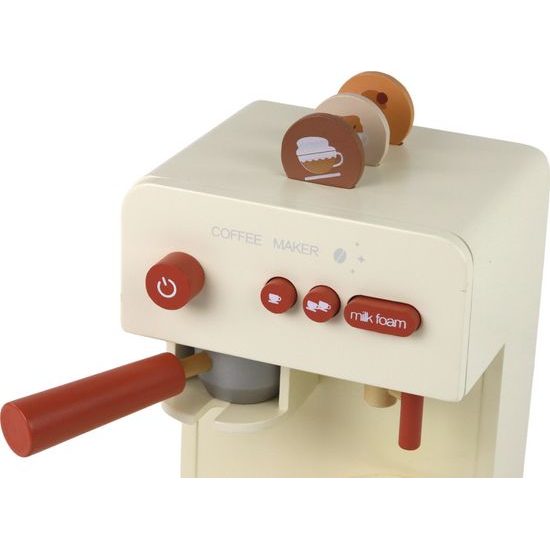 Dřevěný dětský kávovar s doplňky