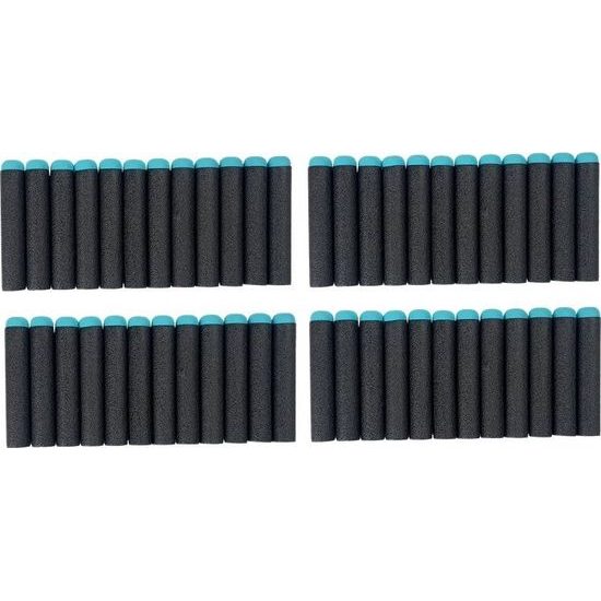 Velká pistol na pěnové náboje 48 ks - oranžovo/modrá