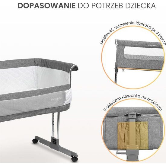 Dětská postýlka Sleep2gether graphite