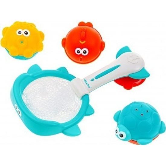 Akuku Hračky do vody koš s hračkami