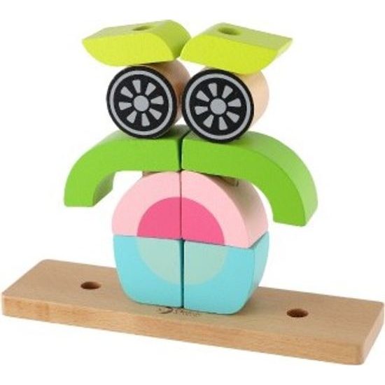 Dřevěná skládanka Sova 19ks