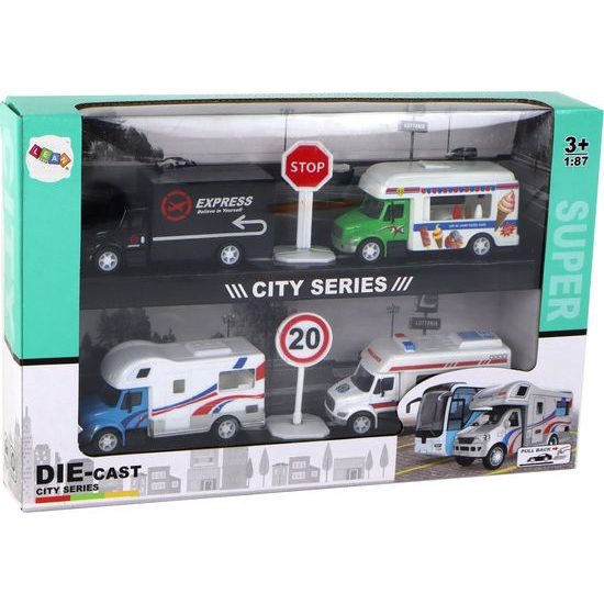 Sada 4 autíček na setrvačník